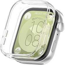 [soft-Case] Huawei Watch Fit 3 Için 360° Kasa Koruyucu Yumuşak Tpu Kılıf Dokunma ve Netliği Etkilemeyen Fit 3 Koruyucu Darbelere Karşı Huawei Watch Fit 3 Ekran Koruyuculu Kılıf (Şeffaf)