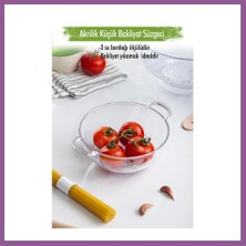 Bezos Akrilik Şeffaf Mini Pirinç Süzgeçi & Bakliyat Süzgeçi (3 Su Bardağı Ölçülü) Rengaren