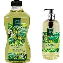 Doğal Zeytinyağlı Sıvı Sabun Ayvalık Zeytin Çiçeği 1500 ml ve 500 ml