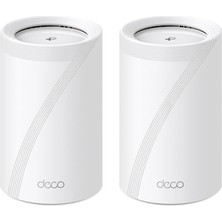 Marmara Avm Deco BE65 2-Pack; 4 × 2.5 Gbps Portlar, 320 Mhz Kanallar, 6 Ghz Bandında Çalışır, 200 Cihaza Kadar Bağlanılabilirlik, Vpn, Wpa3, Üç Bantlı Wi-Fi 7 Mesh Sistemi, BE9300 Mbps