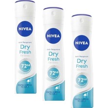 Marmara Avm Dry Fresh Kadın Sprey Deodorant, 150 ml (3 Paketi)