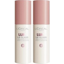 Marmara Avm Lumi Glass Islak Bitişli Stick Aydınlatıcı - 620 Glassy Pink Ballet (2 Paketi)