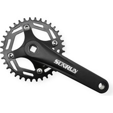 SkyWheel Sunrun WING-211 34T 170 mm Tekli Alüminyum Kare Mil Bisiklet Aynakol