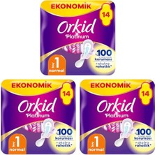 Marmara Avm Platinum Hijyenik Ped Normal Ekonomik Paket 14 Ped 3'lü Set