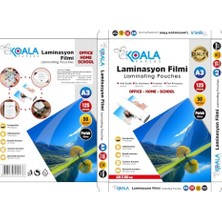 Marmara Avm Koala Laminasyon Pres Filmi A4 426X303 mm 125 Micron 50 Adet