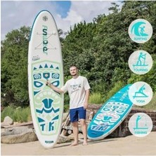 Marmara Avm Funwater Funawater Tiki Şişme Sup Board/stand Up Paddle Board Pati Dostu Yüzey (320X85X15 Cm)3yılgarantili Çok Renkli