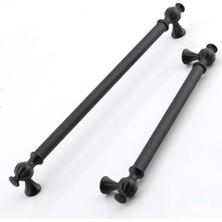 Kadıoğlu Ticaret Dolap, Çınar 224 mm Siyah Mobilya Mutfak Çekmece Metal Kulp Dolabı Kapak Kulpları Kulbu Kulpu 224 mm