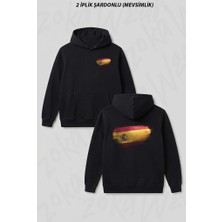 Zoka Wear Ispanya - Spain Bayragi Ön Arka Baskılı Kapüşonlu Sweatshirt