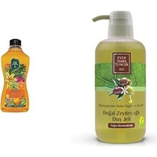 Kadıoğlu Ticaret Doğal Zeytinyağlı Sıvı Sabun, Bodrum Mandalinası, 1,5 L Pet Şişe (1 x 1500 Ml) Xeyüp Sabri Tuncer Doğal Zeytinyağlı Duş Jeli (600 Ml)