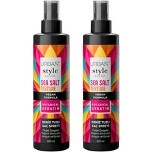 Kadıoğlu Ticaret Style Guide Deniz Tuzu Etkili Doğal Dalga Sağlayan Saç Spreyi 200 ml X2 Adet – Uv Koruma