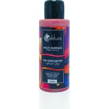 Kadıoğlu Ticaret Multi-Surface Hibrit Akrilik Boya, 120 Ml, Su Bazlı, Ahşap Cam Seramik Metal Kumaş Plastik Için (Mercan Kırmızı)