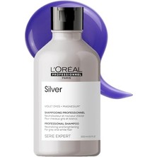 Odea L'oréal Professionnel Paris Serie Expert Silver Çok Açık Sarı, Gri ve Beyaz Saçlar Için Renk Dengeleyici Mor Şampuanı 300 ml