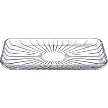 Kadıoğlu Ticaret Elegant Dikdörtgen Servis Tabağı 165X280, Seffaf