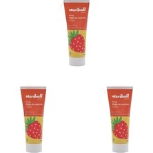 Kadıoğlu Ticaret Diş Macunu, Doğal, Florürsüz 75 ml - Çilek Florür Içermez, Hidroksiapatit ile Tam Koruma, Vegan (3 Paketi)