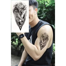 Trendexa Yılan Dövmesi, Kobra Dövmesi, Cobra Tattoo, Geçici Vücut Dövmesi, Üniseks Dövme