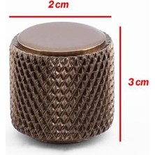 Trendexa Dolap, Tek Vidalı Çizgili Lüks Bronz Düğme Metal Kulp Çekmece Mobilya Mutfak Dolabı Kulbu Kulpları
