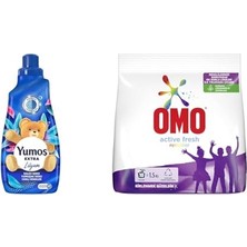 Trendexa Extra Lilyum 60 Yıkama Konsantre Çamaşır Yumuşatıcısı (1 x 1440 Ml)(3) Omo Active Fresh Toz Çamaşır Deterjanı Renkliler 1.5 kg 10 Yıkama(1)