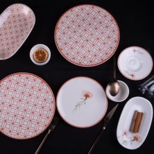 Trendexa Kahvaltı Takımı, Aryildiz Aryıldız Lucia Red 6 Kişilik 32 Parça