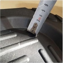 Trendexa Paspas — Toyota Auris 2007-2012 Uyumlu 3D Havuzlu Takımı, 5 Parça, Siyah