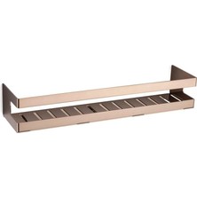 Trendexa Banyo Duş Raf Sistemi Rose Renk 98X100X400 mm Rose Tek Ebat BA3001 043 Rs