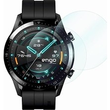 Trendexa Huawei Watch Gt2 46 mm ile Uyumlu Ekran Koruyucu Çizilmeye Dayanıklı Akıllı Saat Koruması, 9h Temperli Kırılmaz Esnek Nano Cam, Hd Şeffaf 2 Adet