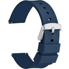 Kadıoğlu Ticaret 18 Mm-20 Mm-22 Mm-24 mm Spor Silikon Saat Kordonu Kayışı, Silikon