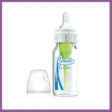 Bezos Cam Dar Ağız Biberon Antikolik 250 ml Rengaren