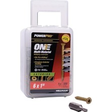 Trendexa Bir Düz Başlı Bronz Dış Çok Malzemeli Vidalar (# 6 x 1 Inç) - 0,5 kg Kutu