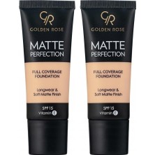 Trendexa Kapatıcı, Matte Perfection Foundation - Cool 03 - Yoğun, Mat Fondöten (2 Paketi)