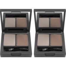 Trendexa Şekillendirici, Belirginleştirici Koyu Kahve Kaş Sabitleme Farı-Perfect Fix Brow Palette 703 Brown (2 Paketi)