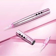 Trendexa TP-006 Kablosuz Dövme Makinesi ve Kalıcı Makyaj Cihazı, Pembe