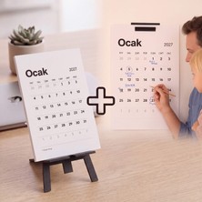 Domirus Plancore™ Duvar ve Masa Takvimi – 2027 Minimalist Takvim Seti