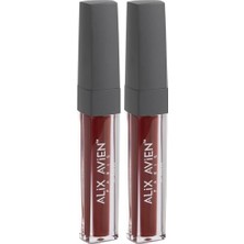 Trendexa Dudak Parlatıcısı, Uzun Süre Kalıcı Yapışkan His Bırakmayan Nemlendirici, Lipgloss 06 Juicy Cherry (2 Paketi)