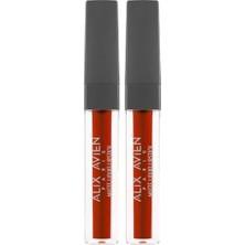 Trendexa Likit Ruj, Uzun Süre Kalıcı Kadifemsi Kuruma Yapmayan Mat, Matte Liquid Lipstick 522 Wine Red (2 Paketi)