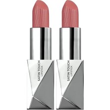 Trendexa Yarı Mat Ruj, Uzun Süre Kalıcı Nemlendirici Pürüzsüz Etkili, Satin Touch Lipstick 808 Rusty Rose (2 Paketi)