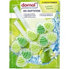 Trendexa Wc Kokusu Klozet Blok, Limon Ferahlığı, 5 Kat Güç, 2'li Set