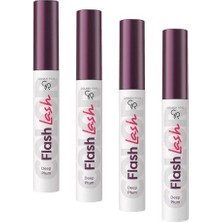 Trendexa Flash Lash Colored Mascara No: 09 Deep Plum - Renkli Maskara (4 Paketi)