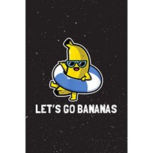 Trendexa Hexagonal Graph Paper - Let's Go Bananas Funny Banana Summer