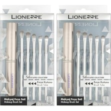 Trendexa Makyaj Fırça Seti, Silver, 5142 (2 Paketi)