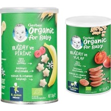 Trendexa Organik Pirinçli, Buğdaylı, Muzlu ve Ahududulu Bebek Atıştırmalığı 35 G x 5 ve Organik Buğday ve Yulaflı Domates, Havuç ve Soğanlı Bebek Atıştırmalığı 35 G