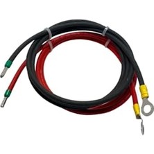 Trendexa 6mm2 Solar Şarj Kontrol Cihazı ve Akü Arası 3 Metre (Kırmızı-Siyah)1.5+1.5 Toplam 3 Metre