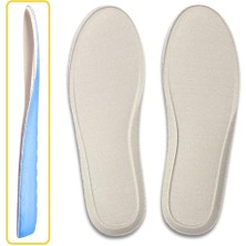 Trendexa Memory Foam Ortopedik Ayakkabı Tabanlık, Visco Konfor Rahat Spor Ayakkabı Tabanı, Erkek, Kadın (Gri, 38)