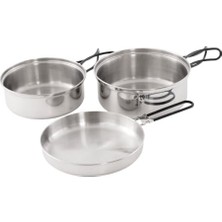 Trendexa Tour Cook Set 3 Parça Paslanmaz Çelik Yemek Seti