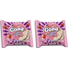 Trendexa Gong Çilekli Yoğurtlu Kaplamalı Pirinç Patlağı 30 G (2 Paketi)