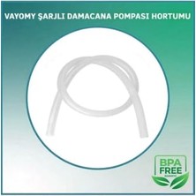 Trendexa Şarjlı Damacana Su Pompası Hortumu, 55 Cm, Ekru
