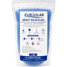 Trendexa Mavi Silikajel Nem Alıcı 1 kg Renk Değiştiren Indikatörlü, Renk Değiştiren Indikatör, Nem Kontrolü, 1 kg Paket