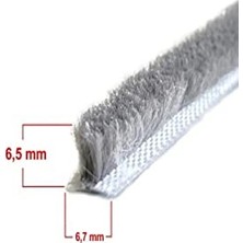 Trendexa Kalite - Alüminyum Pvc Kapı Pencere Cam Balkon Kıl Fitili En 6,7 - Kıl Uzunluğu 6,5 mm 5 mt