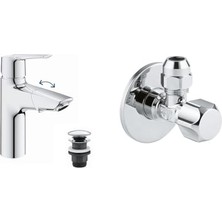 Trendexa Start Spiralli Lavabo Bataryası M - Boyut + 2 Adet 55 mm Ara Musluk Seti