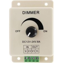 Trendexa LED Dimmer Dc 12V 24V 8A Ayarlanabilir Parlaklık Kontrolü
