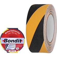Trendexa Bondit Merdiven Zemin Kaydırmaz Bant Kaymaz Bant Sarı Siyah 50 mm x 15 mt